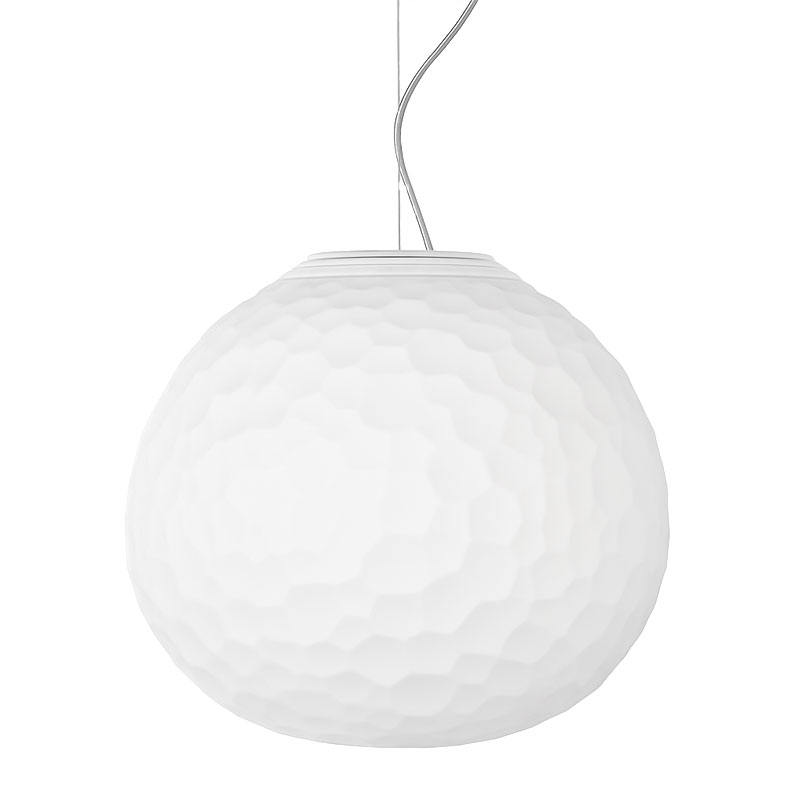 Angers Nantes Cholet Saumur Icones Artemide suspension Méteorite verre blanc 48 Pio & Tito Toso 0