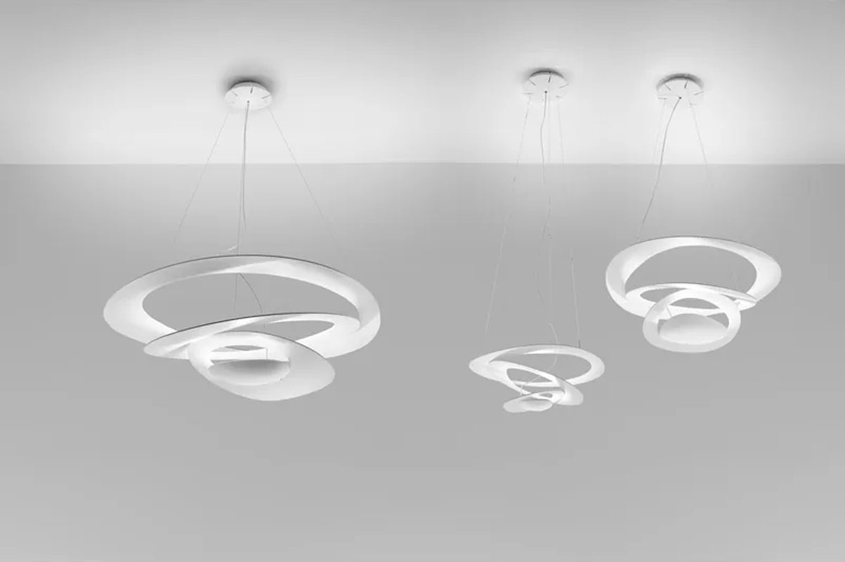 Angers Nantes Cholet Saumur Icones Artemide suspension Pirce aluminium Giancarlo Mattioli 12