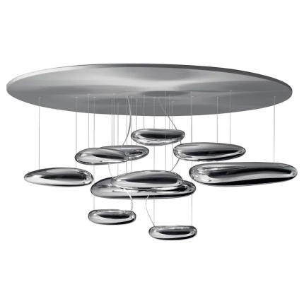 Angers Nantes Cholet Saumur Icones Artemide suspension plafonnier Mercury Chrome Galet Ross Lovegrove 6
