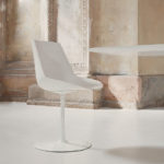 Angers Nantes Cholet Saumur Icones Chaise Flow Chair Blanc  Mdf Italia Jean Marie Massaud pied central pivotant 4