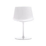Angers Nantes Cholet Saumur Icones Chaise Flow Chair Blanc  Mdf Italia Jean Marie Massaud pied central pivotant 7