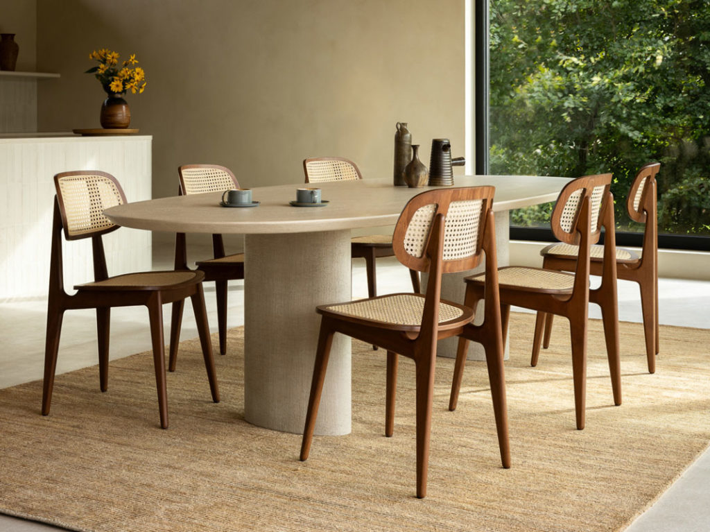 Angers Nantes Cholet Saumur Icones Chaise Vincent Sheppard Titus mobilier canage tobacco noyer 8