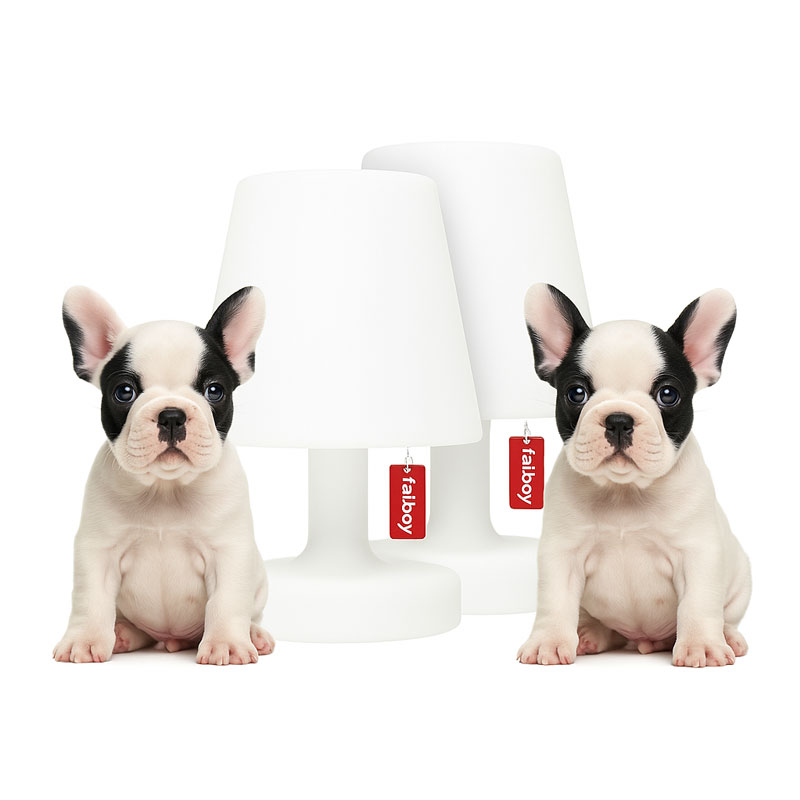 Angers Nantes Cholet Saumur Icones Fatboy Lampe Batterie chevet outdoor duo pack table Edison The Petit Blanc rechargeable 0