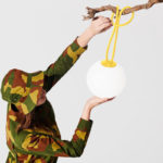 Angers Nantes Cholet Saumur Icones Fatboy Lampe Batterie nomade outdoor Bolleke Jaune rechargeable suspension 1