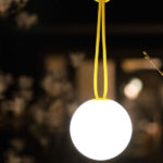 Angers Nantes Cholet Saumur Icones Fatboy Lampe Batterie nomade outdoor Bolleke Jaune rechargeable suspension 14