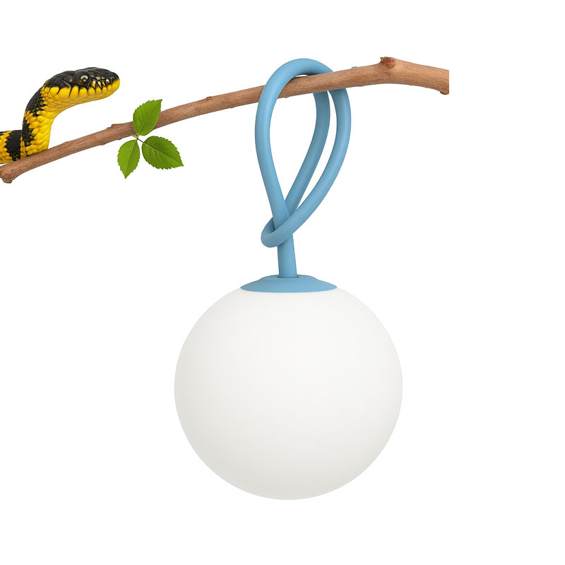 Angers Nantes Cholet Saumur Icones Fatboy Lampe Batterie nomade outdoor Bolleke bleu ciel rechargeable suspension 01