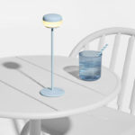 Angers Nantes Cholet Saumur Icones Fatboy Lampe a poser Cheerio Batterie nomade outdoor vert sauge rechargeable 35