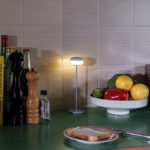 Angers Nantes Cholet Saumur Icones Fatboy Lampe a poser Cheerio Batterie nomade outdoor vert sauge rechargeable 36