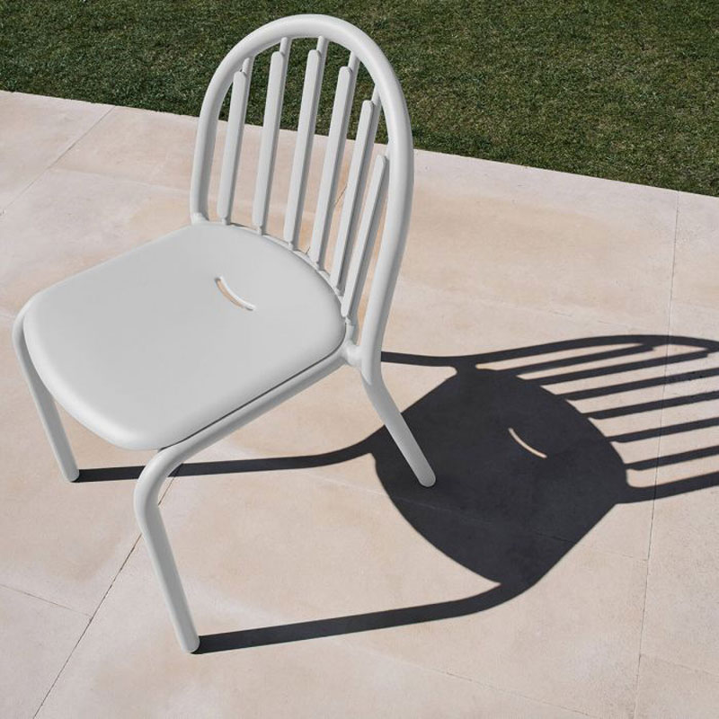 Angers Nantes Cholet Saumur Icones Fatboy chaise fred's mobilier outdoor Gris Argile exterieur empilable 10