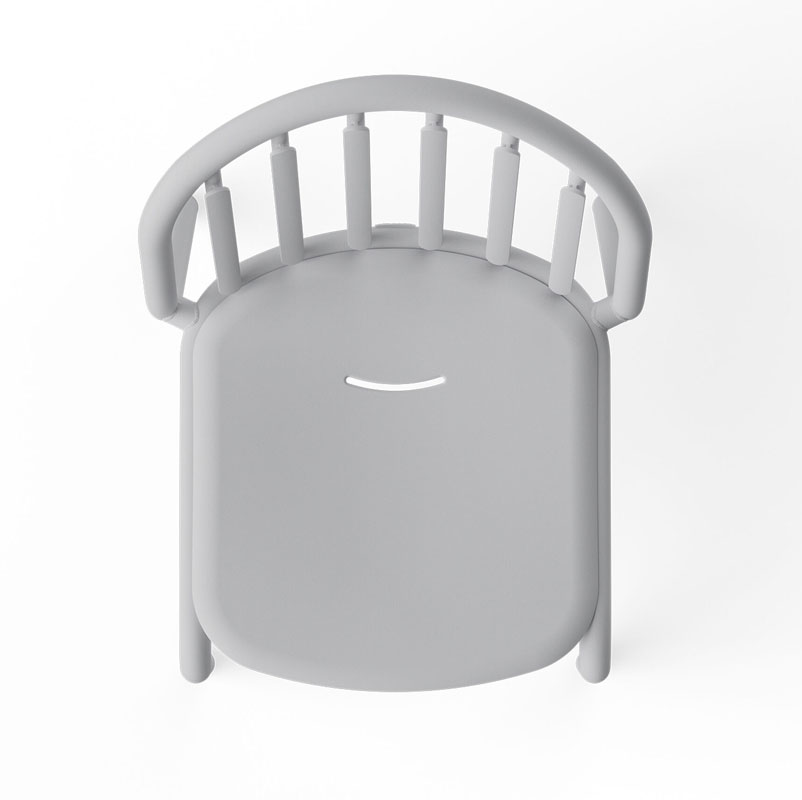 Angers Nantes Cholet Saumur Icones Fatboy chaise fred's mobilier outdoor Gris Argile exterieur empilable 3