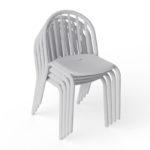 Angers Nantes Cholet Saumur Icones Fatboy chaise fred's mobilier outdoor Gris Argile exterieur empilable 6