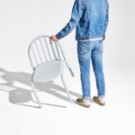 Angers Nantes Cholet Saumur Icones Fatboy chaise fred's mobilier outdoor Gris Argile exterieur empilable 7