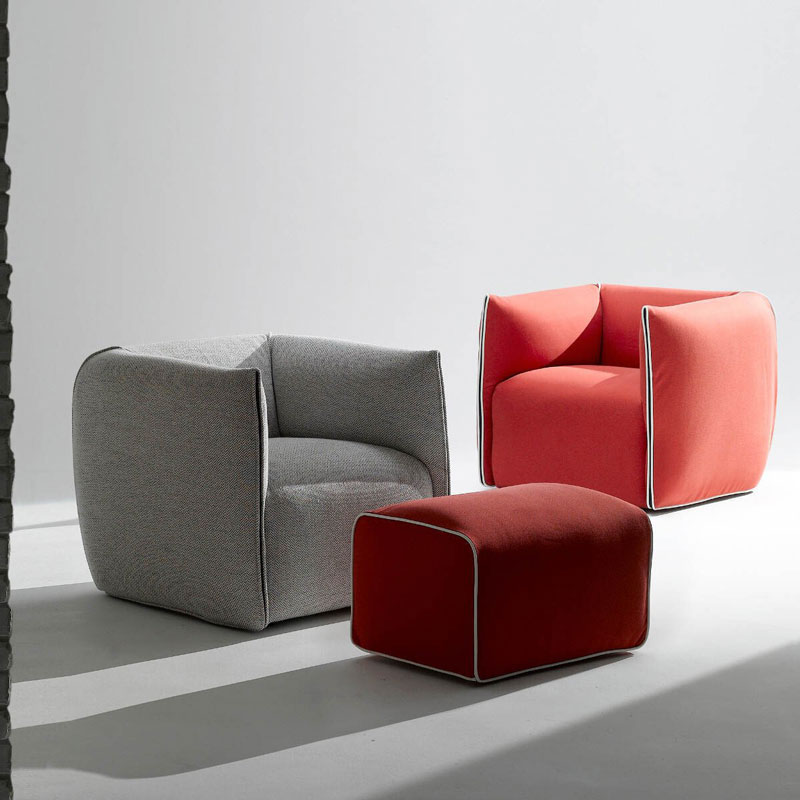 Angers Nantes Cholet Saumur Icones Fauteuil Mia Mdf Italia Bleu gris Francesco Bettoni 2