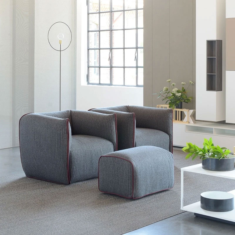 Angers Nantes Cholet Saumur Icones Fauteuil Mia Mdf Italia Bleu gris Francesco Bettoni 4