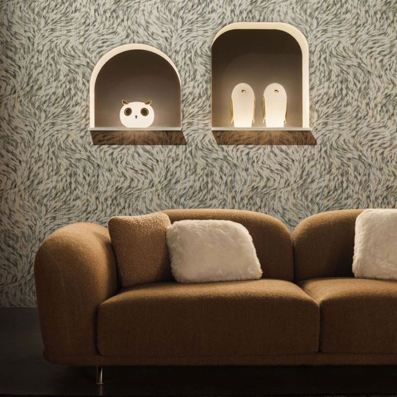 Angers Nantes Cholet Saumur Icones Moooï Lampe a poser Noot Noot Pets Light Blanc Or Marcel Wanders 2