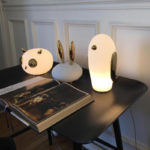Angers Nantes Cholet Saumur Icones Moooï Lampe a poser Noot Noot Pets Light Blanc Or Marcel Wanders 8