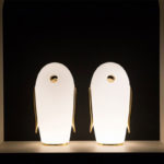 Angers Nantes Cholet Saumur Icones Moooï Lampe a poser Noot Noot Pets Light Blanc Or Marcel Wanders 9