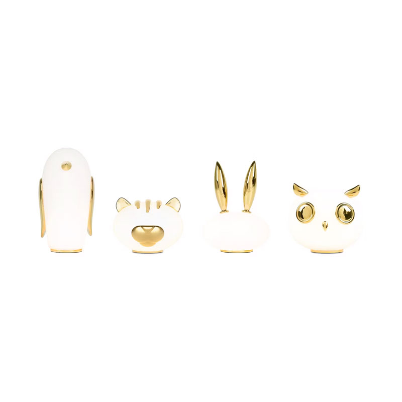 Angers Nantes Cholet Saumur Icones Moooï Lampe a poser Purr Pets Light Blanc Or Marcel Wanders 6