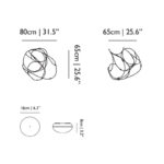 Angers Nantes Cholet Saumur Icones Moooï suspension Flock of light cuivre copper led Studio Toer wanders 7