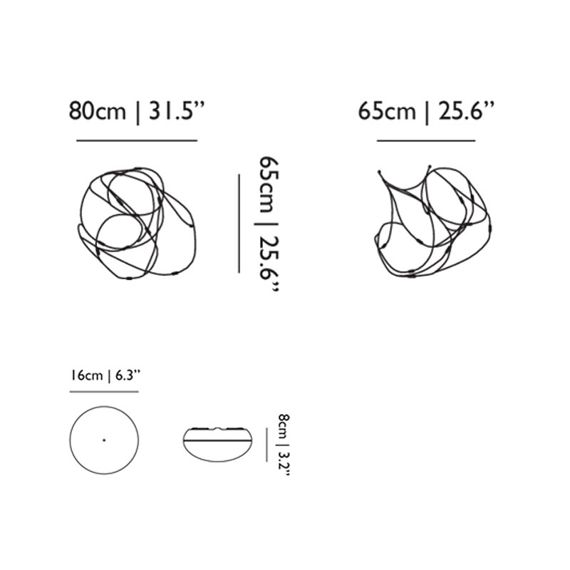 Angers Nantes Cholet Saumur Icones Moooï suspension Flock of light cuivre copper led Studio Toer wanders 7