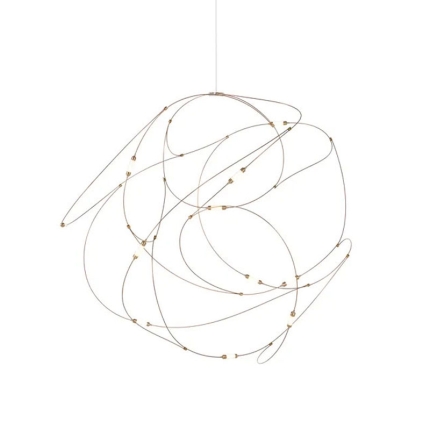 Angers Nantes Cholet Saumur Icones Moooï suspension Flock of light cuivre copper led Studio Toer wanders 8