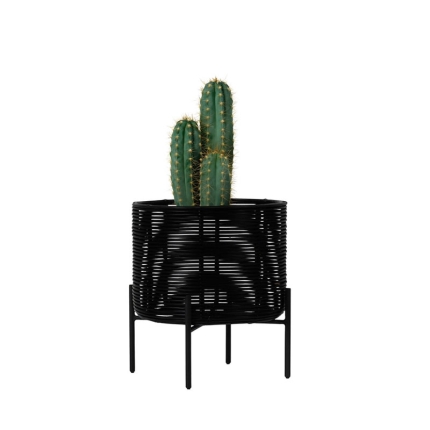 Angers Nantes Cholet Saumur Icones Pot plantes Vincent Sheppard Ivo mobilier exterieur outdoor Rotin Noir 201