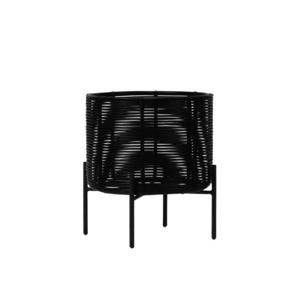 Angers Nantes Cholet Saumur Icones Pot plantes Vincent Sheppard Ivo mobilier exterieur outdoor Rotin Noir 5