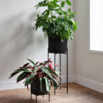 Angers Nantes Cholet Saumur Icones Pot plantes Vincent Sheppard Ivo mobilier exterieur outdoor Rotin Noir large 1