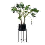 Angers Nantes Cholet Saumur Icones Pot plantes Vincent Sheppard Ivo mobilier exterieur outdoor Rotin Noir large 2
