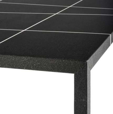 Angers Nantes Cholet Saumur Icones table de repas reunion Tense Mdf Italia noir graphique mineral Piergiorgio Cazzaniga minimale Intarsia 14