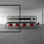 Angers Nantes Cholet Saumur Icones table de repas reunion Tense Mdf Italia noir graphique mineral Piergiorgio Cazzaniga minimale Intarsia 4