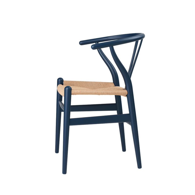 Angers Nantes Cholet Saumur Icones Chaise Fauteuil Carl Hansen CH24 Soft Bleu Wishbone Scandinave Hans J Wegner 16