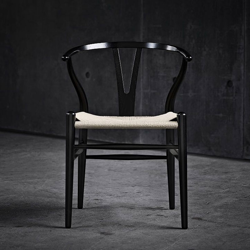 Angers Nantes Cholet Saumur Icones Chaise Fauteuil Carl Hansen CH24 Soft noir Wishbone Scandinave Hans J Wegner 1