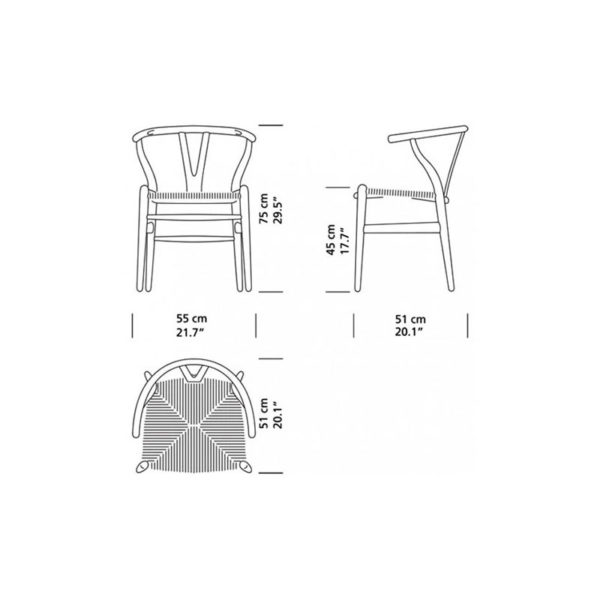 Angers Nantes Cholet Saumur Icones Chaise Fauteuil Carl Hansen CH24 huilé Chêne mobilier Wishbone Scandinave Hans J Wegner 0