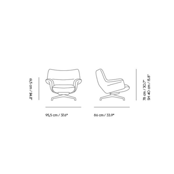 Angers Nantes Cholet Saumur Icones Fauteuil Doze Muuto mobilier Scandinave Olive cocooning Anderssen & Voll 4