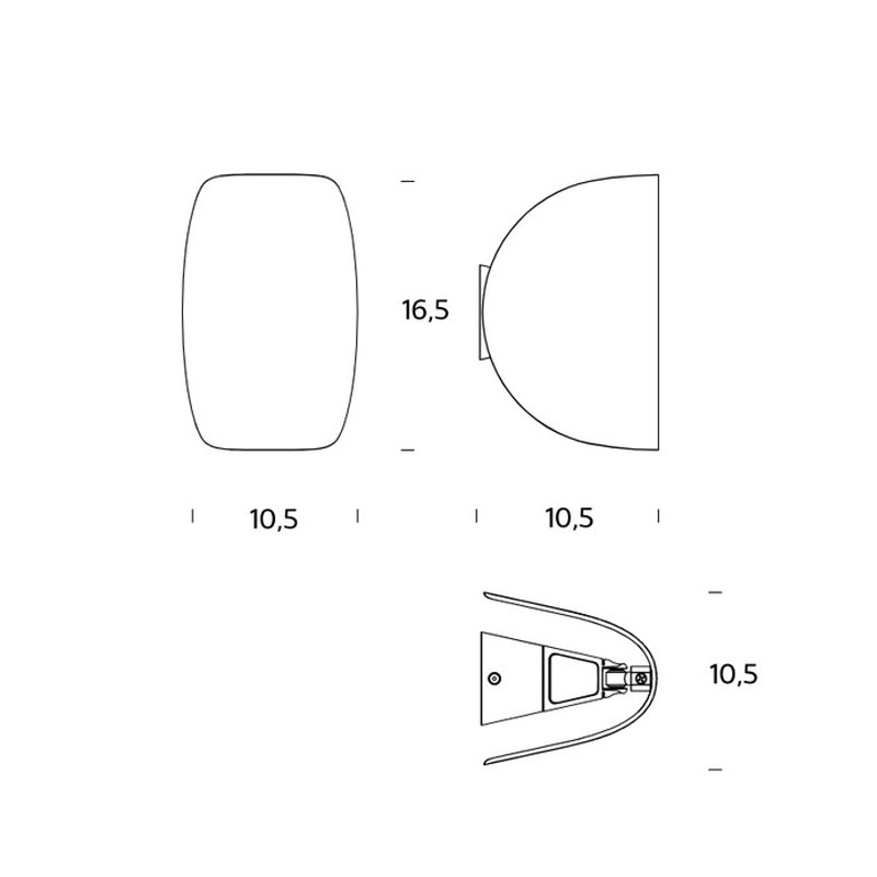 Angers Nantes Cholet Saumur Icones Fontana Arte Applique Io aluminium orientable blanc luminaire design Claesson Koivisto Rune 3