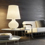 Angers Nantes Cholet Saumur Icones Fontana Arte Lame a poser Fontana verre blanc opalin luminaire design Max Ingrand 5
