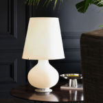 Angers Nantes Cholet Saumur Icones Fontana Arte Lame a poser Fontana verre blanc opalin luminaire design Max Ingrand 6