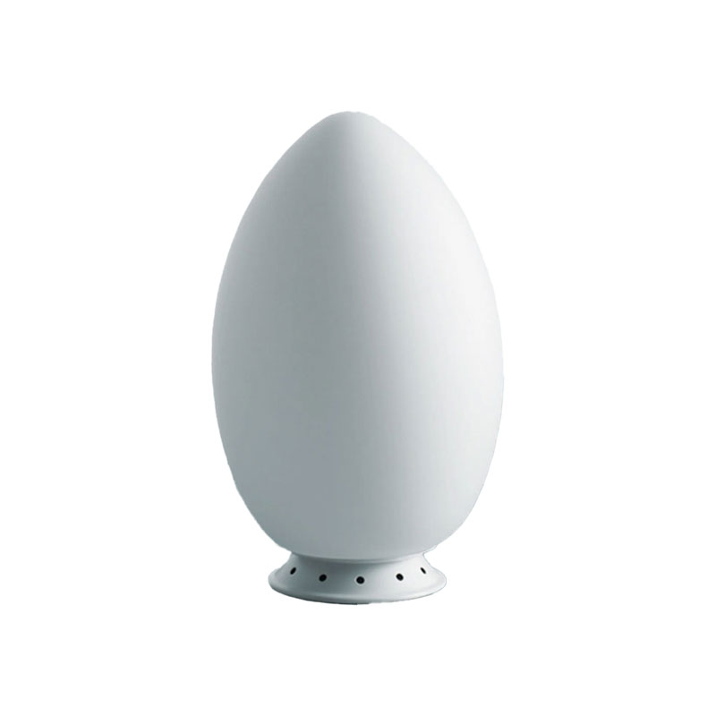 Angers Nantes Cholet Saumur Icones Fontana Arte Lampe a poser Uovo Small blanc verre oeuf opalin luminaire design Ben Swildens 0