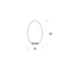 Angers Nantes Cholet Saumur Icones Fontana Arte Lampe a poser Uovo Small blanc verre oeuf opalin luminaire design Ben Swildens 8