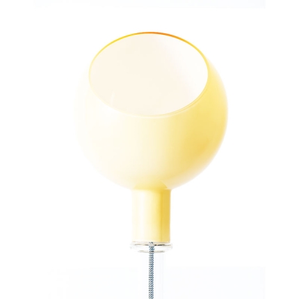 Angers Nantes Cholet Saumur Icones Fontana Arte Lampe a poser parola verre ambre opaline luminaire design Gae Aulenti Piero Castiglioni 03