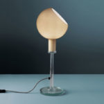 Angers Nantes Cholet Saumur Icones Fontana Arte Lampe a poser parola verre ambre opaline luminaire design Gae Aulenti Piero Castiglioni 8
