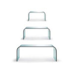 Angers Nantes Cholet Saumur Icones Fontana Arte table basse d'appoint gueridon Tavolino Verre trempé angle arrondi Pietro Chiesa 3