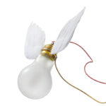 Angers Nantes Cholet Saumur Icones Ingo Maurer Applique lucellino oiseau poetique ampoule verre plume blanc 3