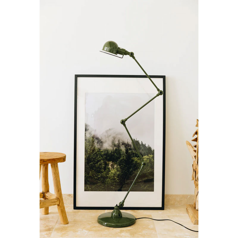 Angers Nantes Cholet Saumur Icones Jielde Signal vert olive brillant luminaire liseuse SI433 industriel Jean Louis Domecq 03