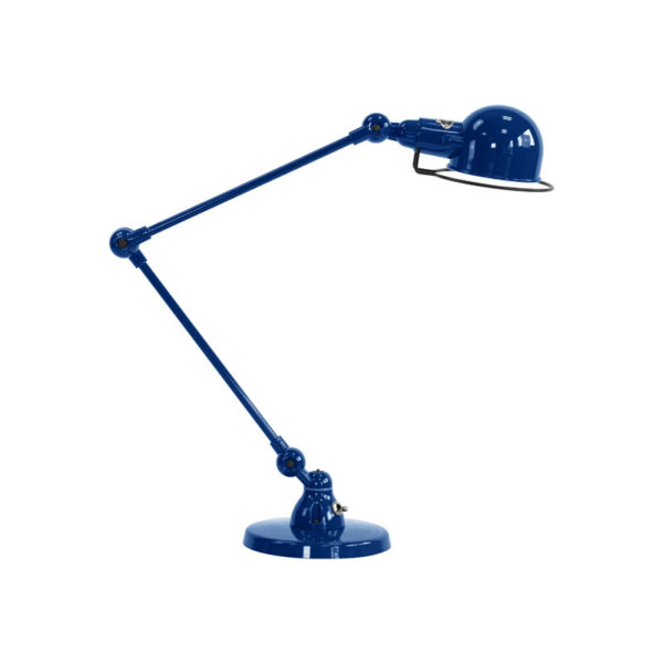 Angers Nantes Cholet Saumur Icones Jielde bleu nuit moutarde lampe bureau industriel bras Jean Louis Domecq