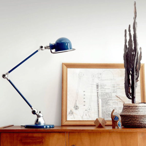 Angers Nantes Cholet Saumur Icones Jielde bleu nuit moutarde lampe bureau industriel bras Jean Louis Domecq 2