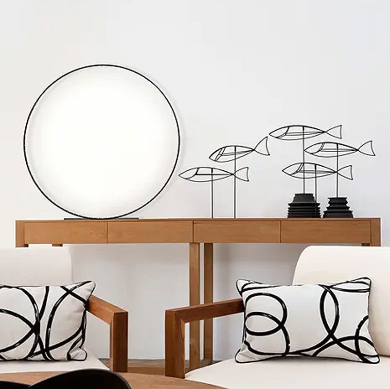 Angers Nantes Cholet Saumur Icones Ledeun Circle classic 60 noir aluminium led minimaliste Jean Luc Ledeun 12