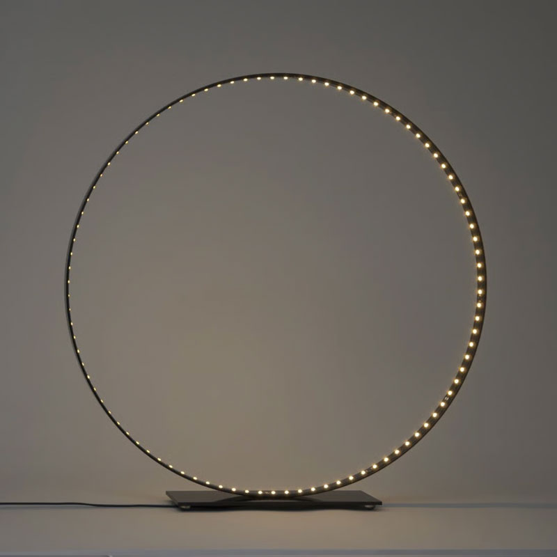 Angers Nantes Cholet Saumur Icones Ledeun Circle classic 60 noir aluminium led minimaliste Jean Luc Ledeun 13