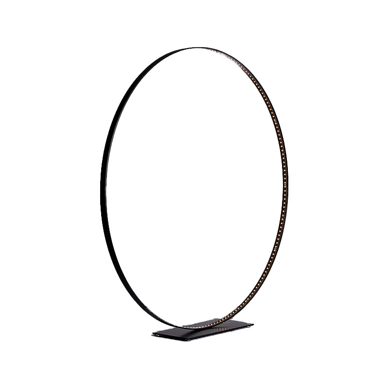 Angers Nantes Cholet Saumur Icones Ledeun Circle mega 90 noir aluminium led minimaliste Jean Luc Ledeun 